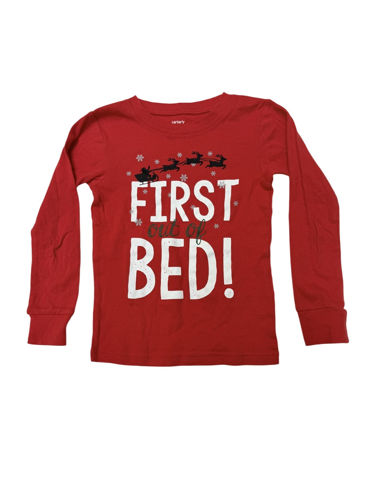 Carter's First Out of Bed Christmas Shirt 5T