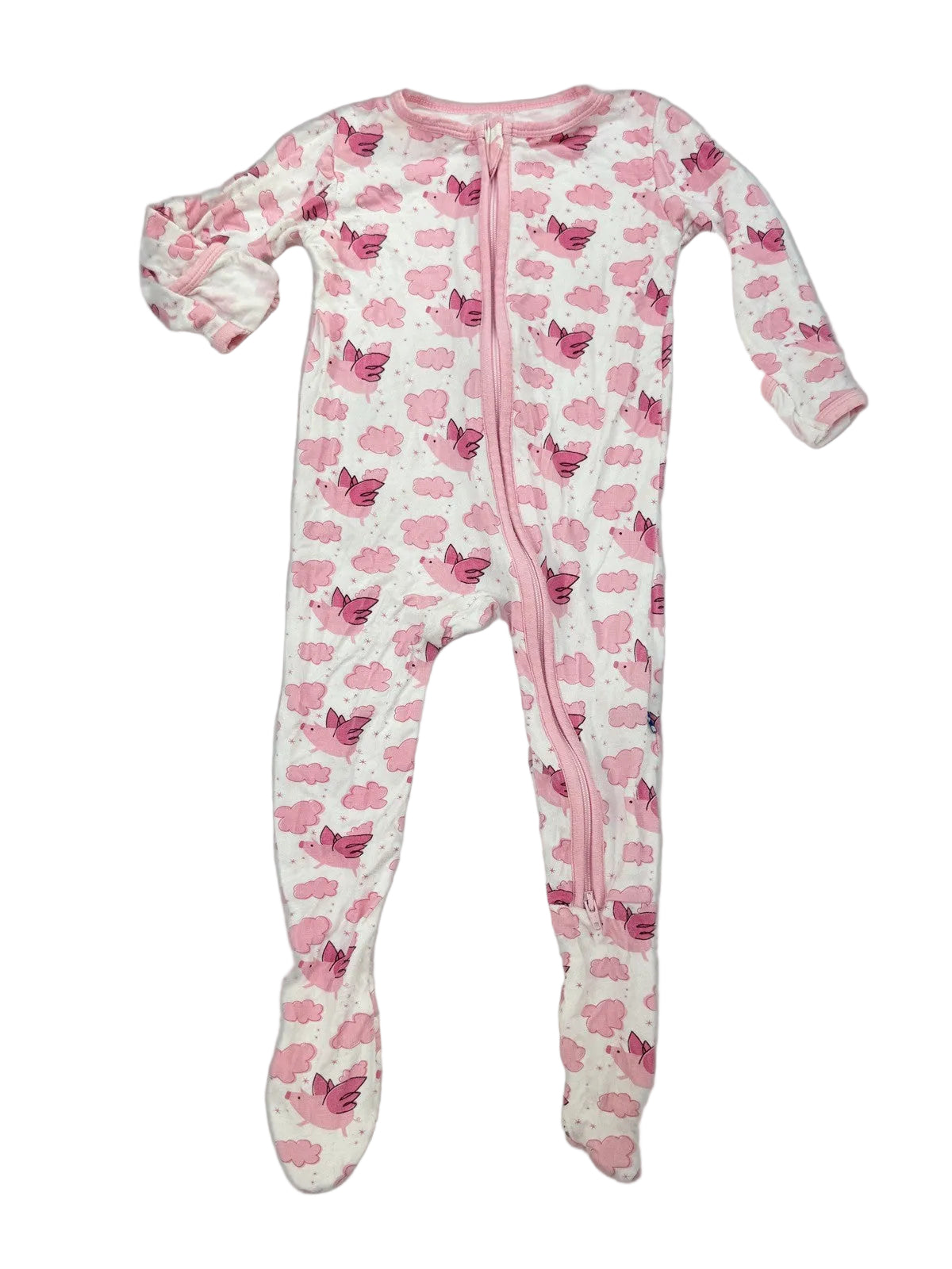 KicKee Pants Flying Pig Footie Pajama 6-9m