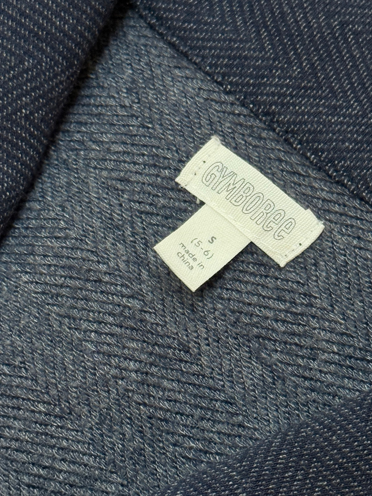 Gymboree Navy Herringbone Cardigan Jacket Size 5-6
