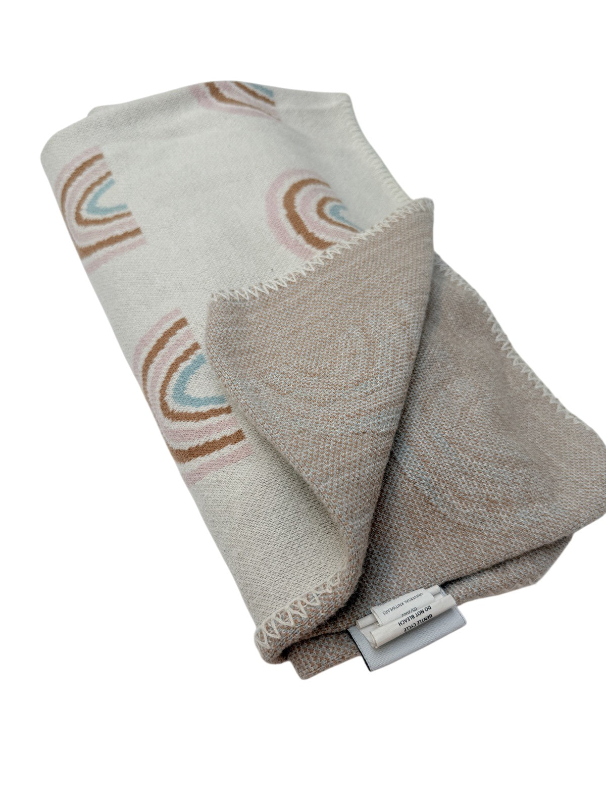 Universal Knitwear Rainbow Reversible Baby Blanket