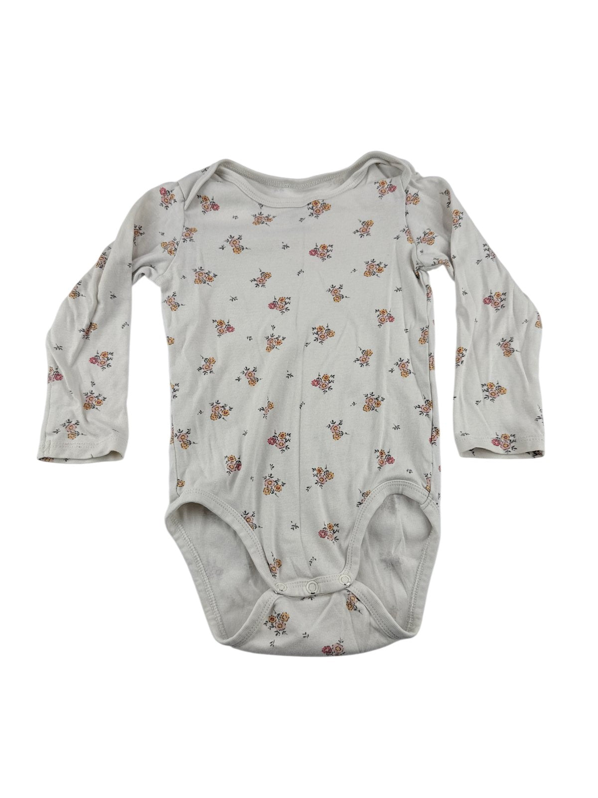 H&M Floral Long Sleeve Bodysuit 2T
