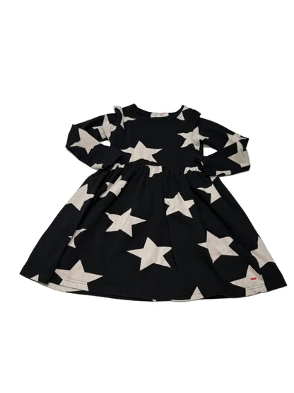 Castro Black Star Print Dress Size 8-10