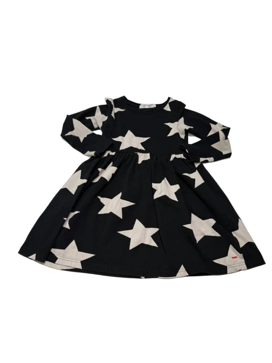 Castro Black Star Print Dress Size 8-10