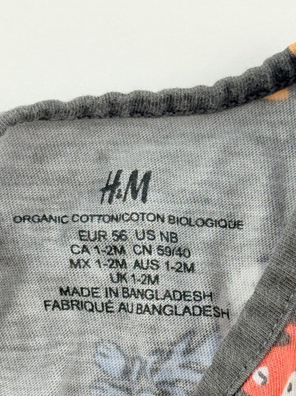 H&M Tiger Print Romper Size 1-2M