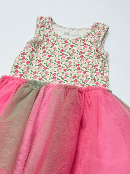 Deux Par Deux Floral Tulle Dress Size 5