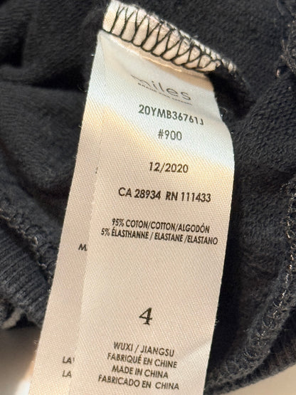Miles The Label Grid Print Sweatshirt Size 4