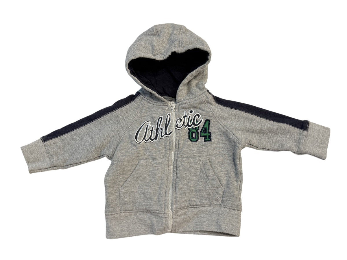 Athletic 84 Gray Zip Hoodie 6M