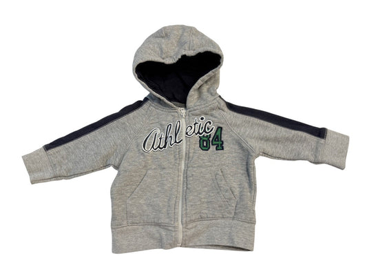Athletic 84 Gray Zip Hoodie 6M