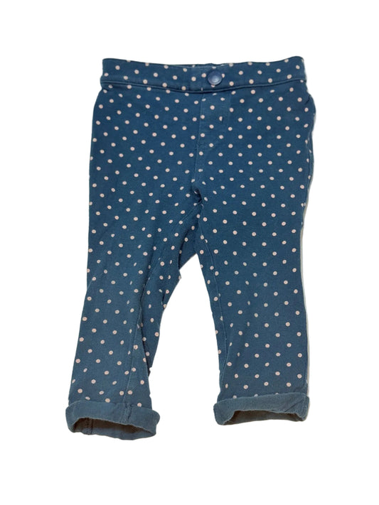 Old Navy Polka Dot Blue Pants 12-18M