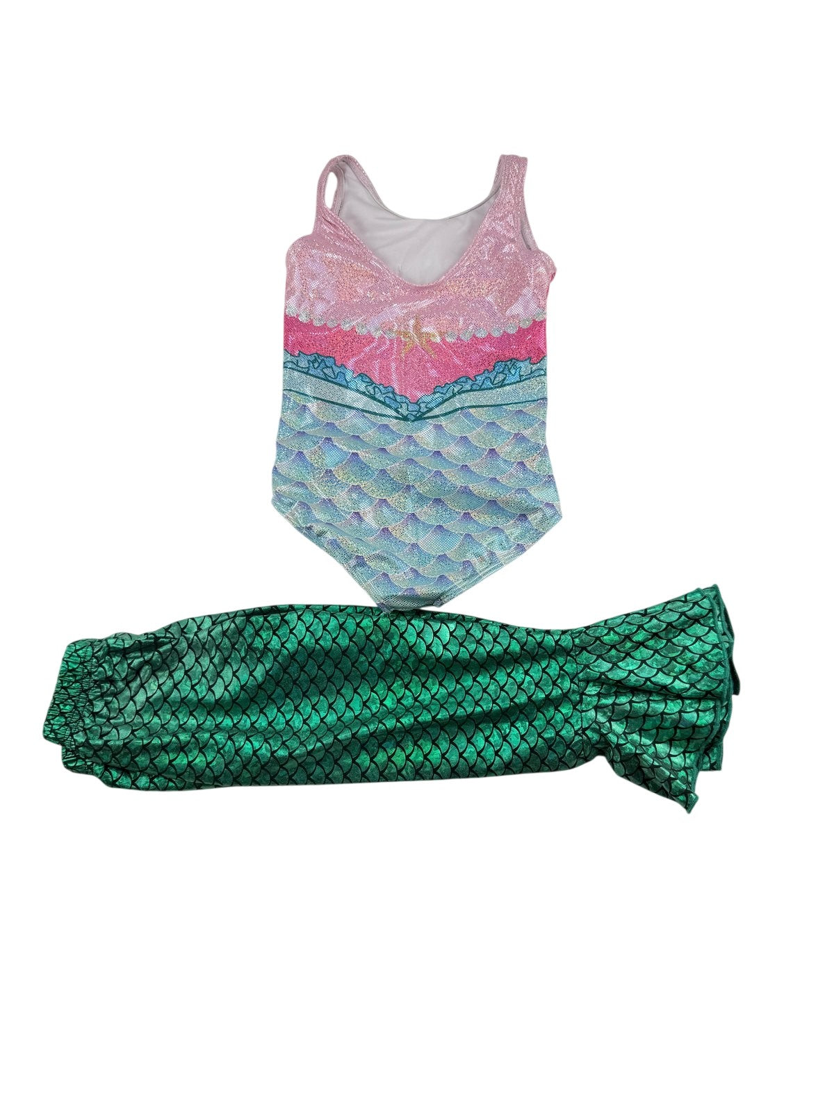 Mermaid Leotard Dance and Tail Pants Set 3-4T