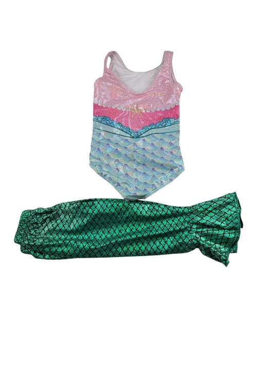 Mermaid Leotard Dance and Tail Pants Set 3-4T