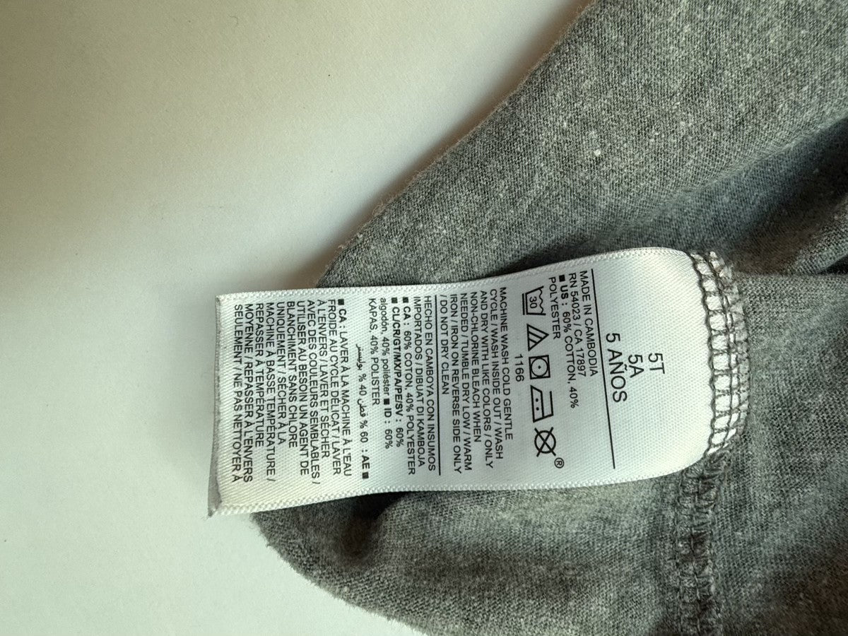Old Navy Gray Leopard Print Dress 5T