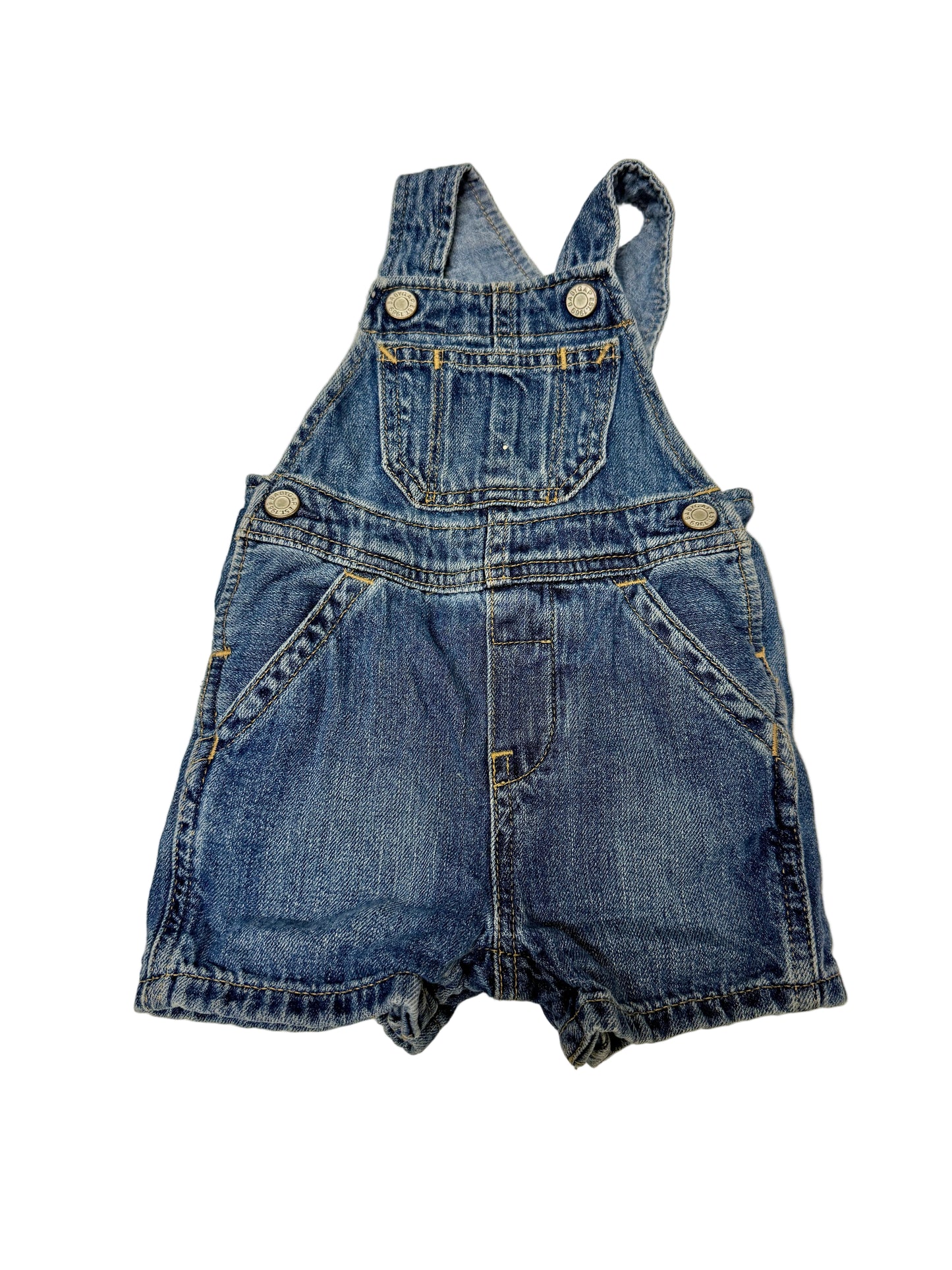 Baby Gap Denim Short Overalls, 3–6M