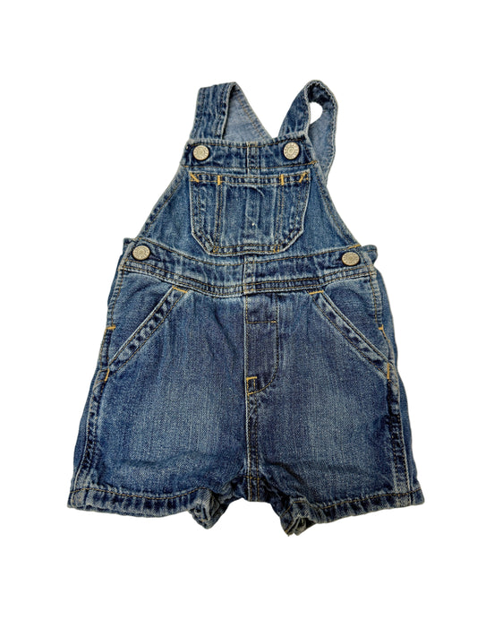 Baby Gap Denim Short Overalls, 3–6M