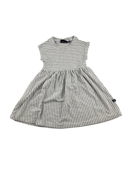 Vonbon Gray Striped Dress 18-24M