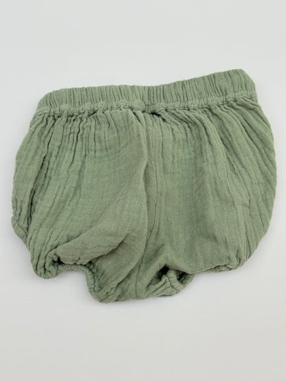 Tape à l'Oeil Green Muslin Bloomer Shorts 3M