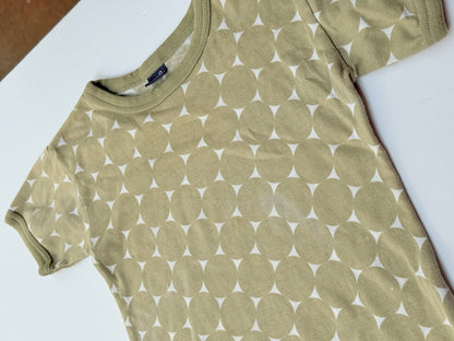 Nanoou Olive Circle Print T-Shirt Size 128 (7-8yr)