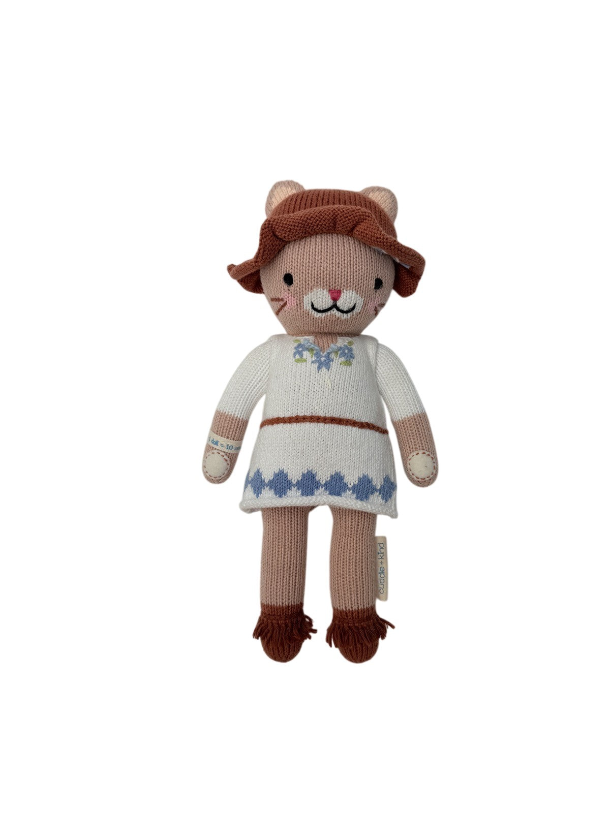 Cuddle+Kind Knit Cat Doll in Dress