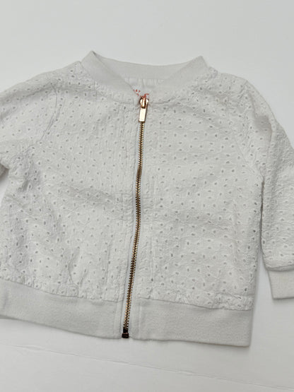Cat & Jack Eyelet Bomber Jacket 6-9M