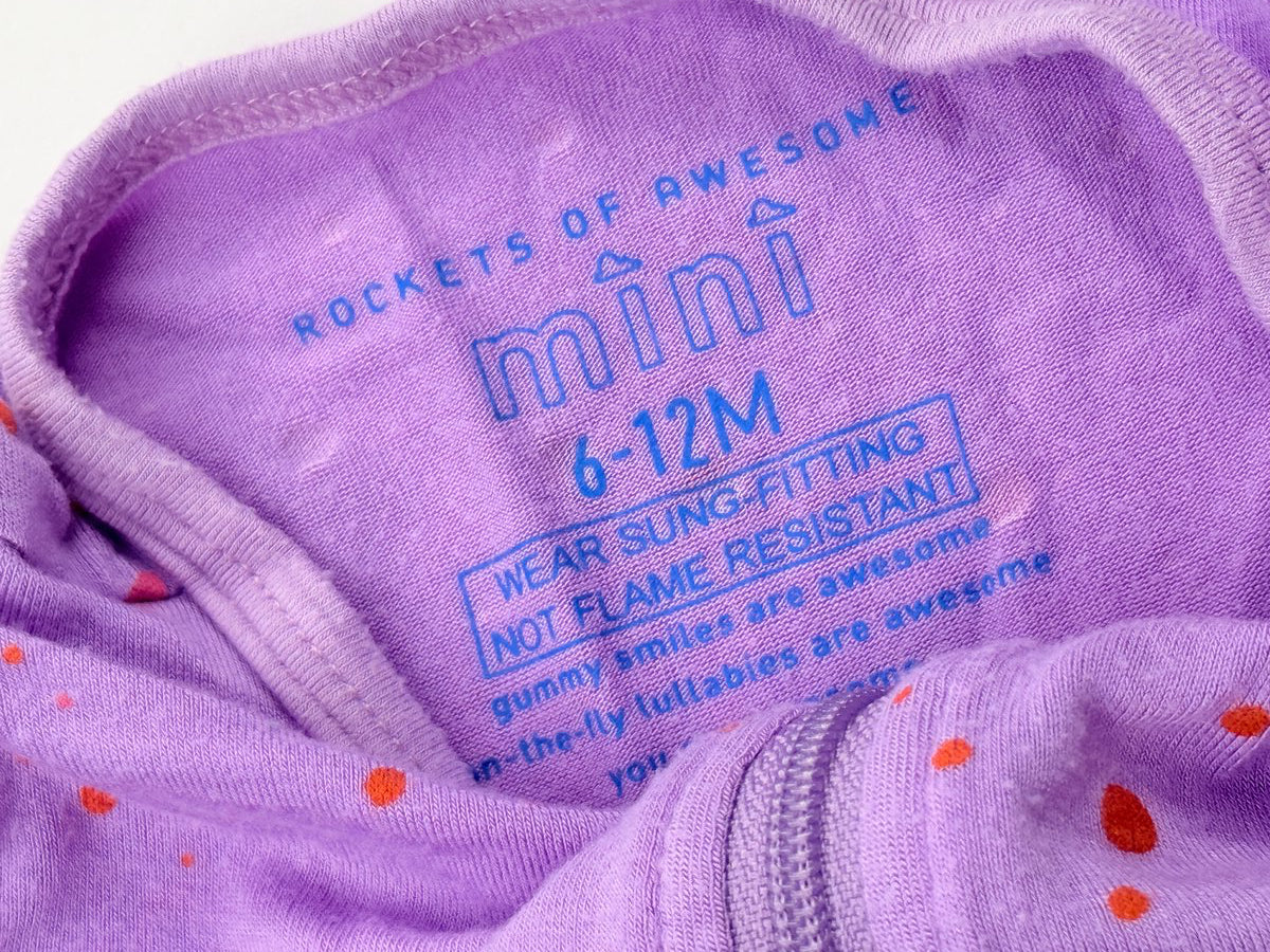 Rockets of Awesome Purple Splatter Sleeper 6-12M