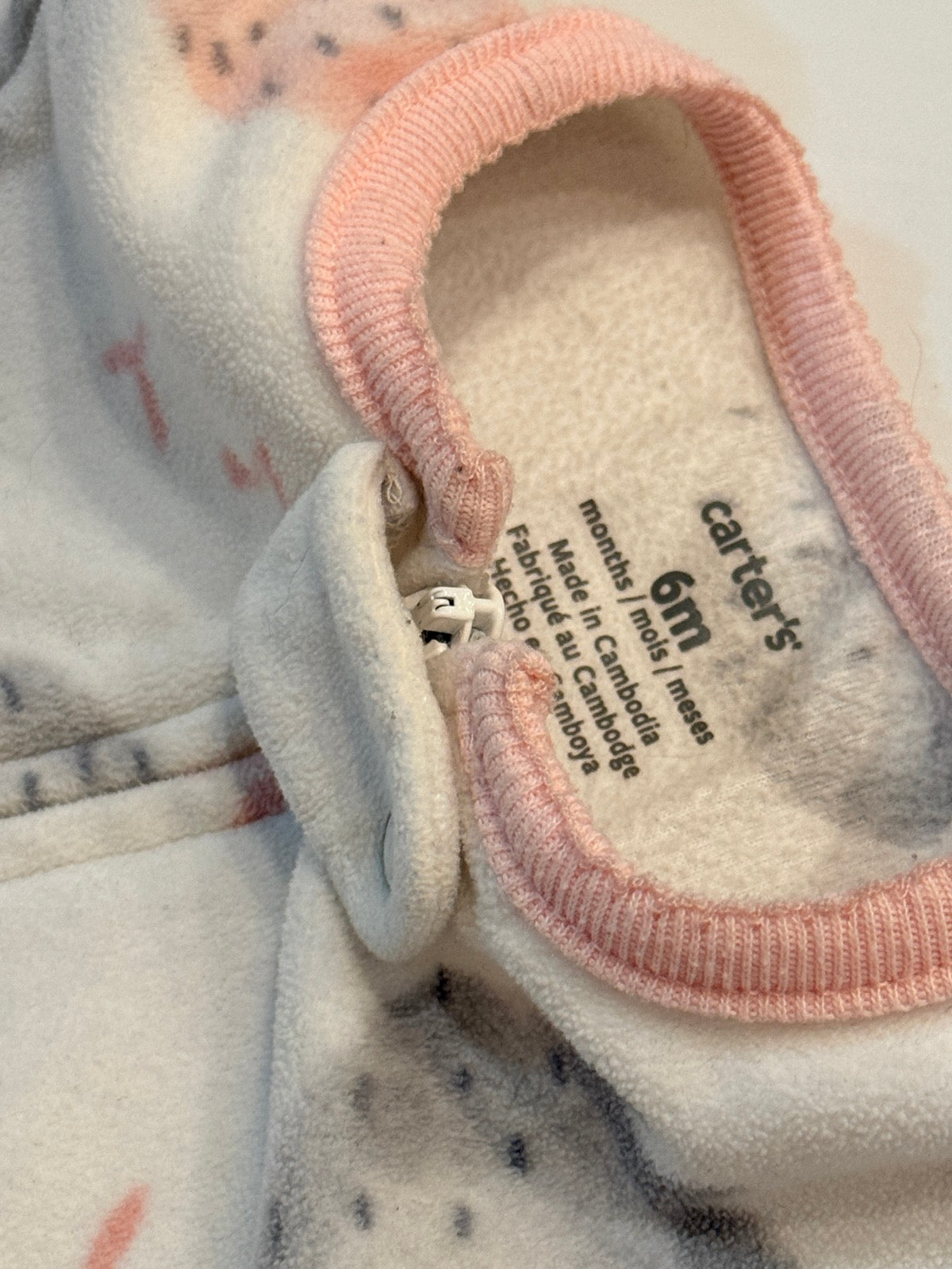 Carter's Hedgehog Fleece Sleeper 6m