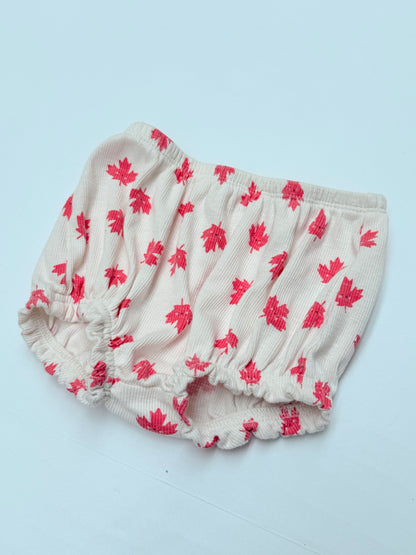 Old Navy Maple Leaf Bloomer Shorts 18-24M