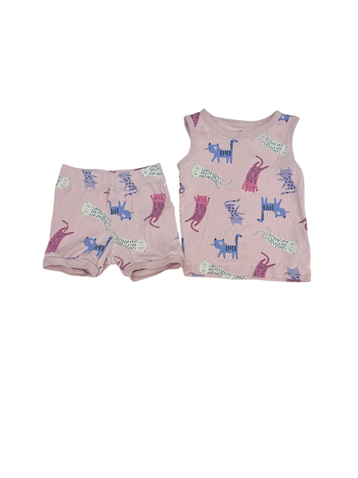 Joe Fresh Cat Print Pajama Set Size 2