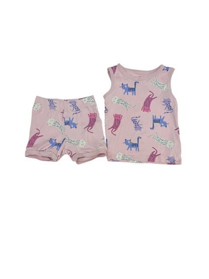 Joe Fresh Cat Print Pajama Set Size 2