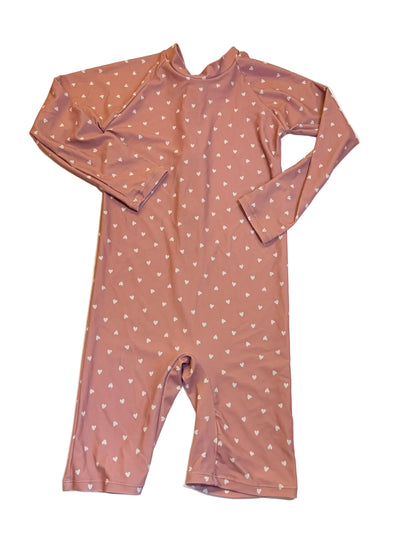 Current Tyed Heart Print Swimsuit 6T