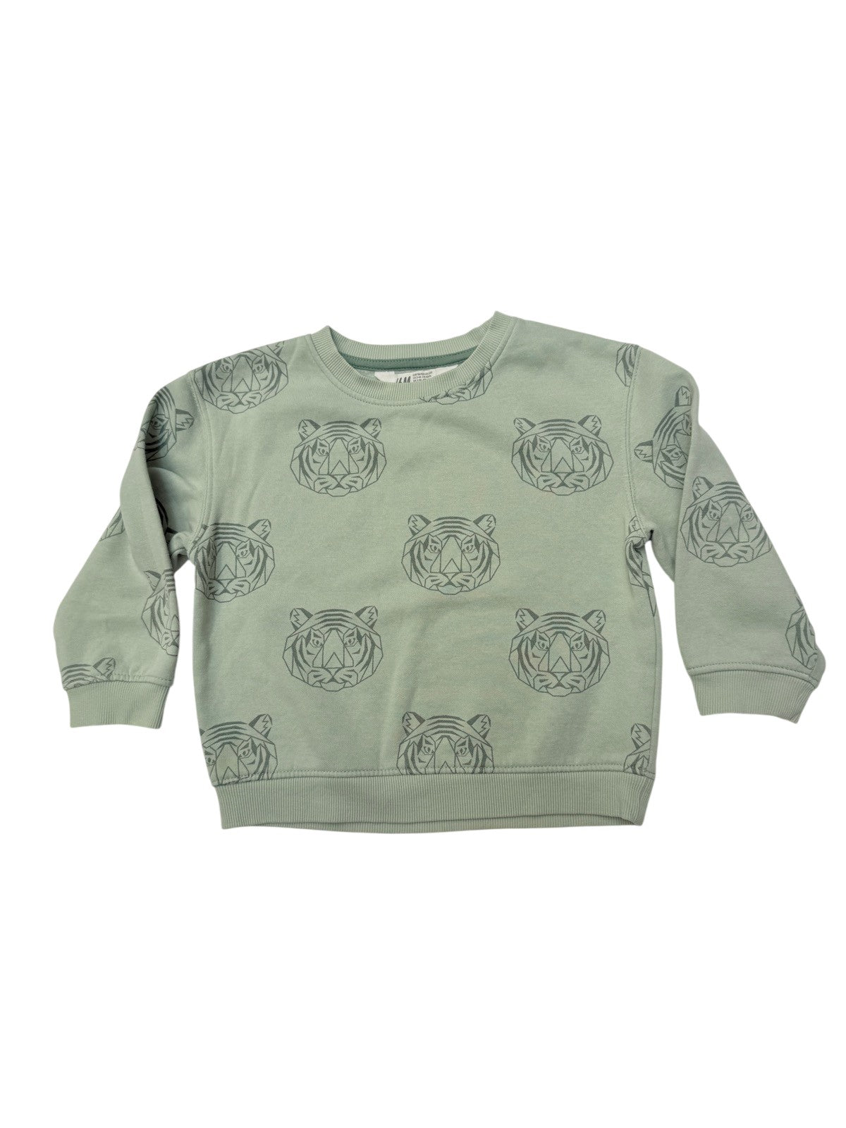H&M Tiger Print Sweatshirt Size 2-4Y