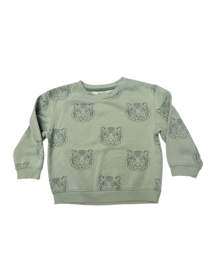 H&M Tiger Print Sweatshirt Size 2-4Y