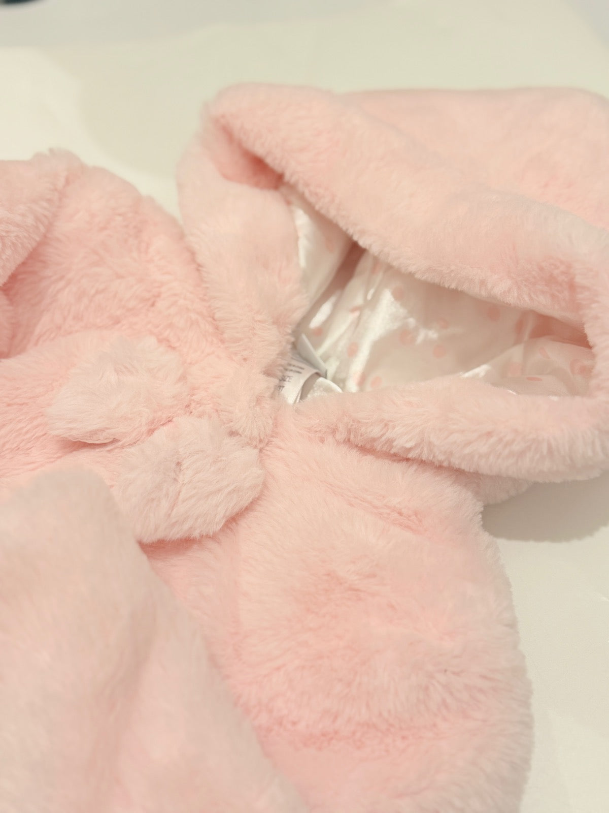 Little Me Pink Faux Fur Hooded Coat 3T