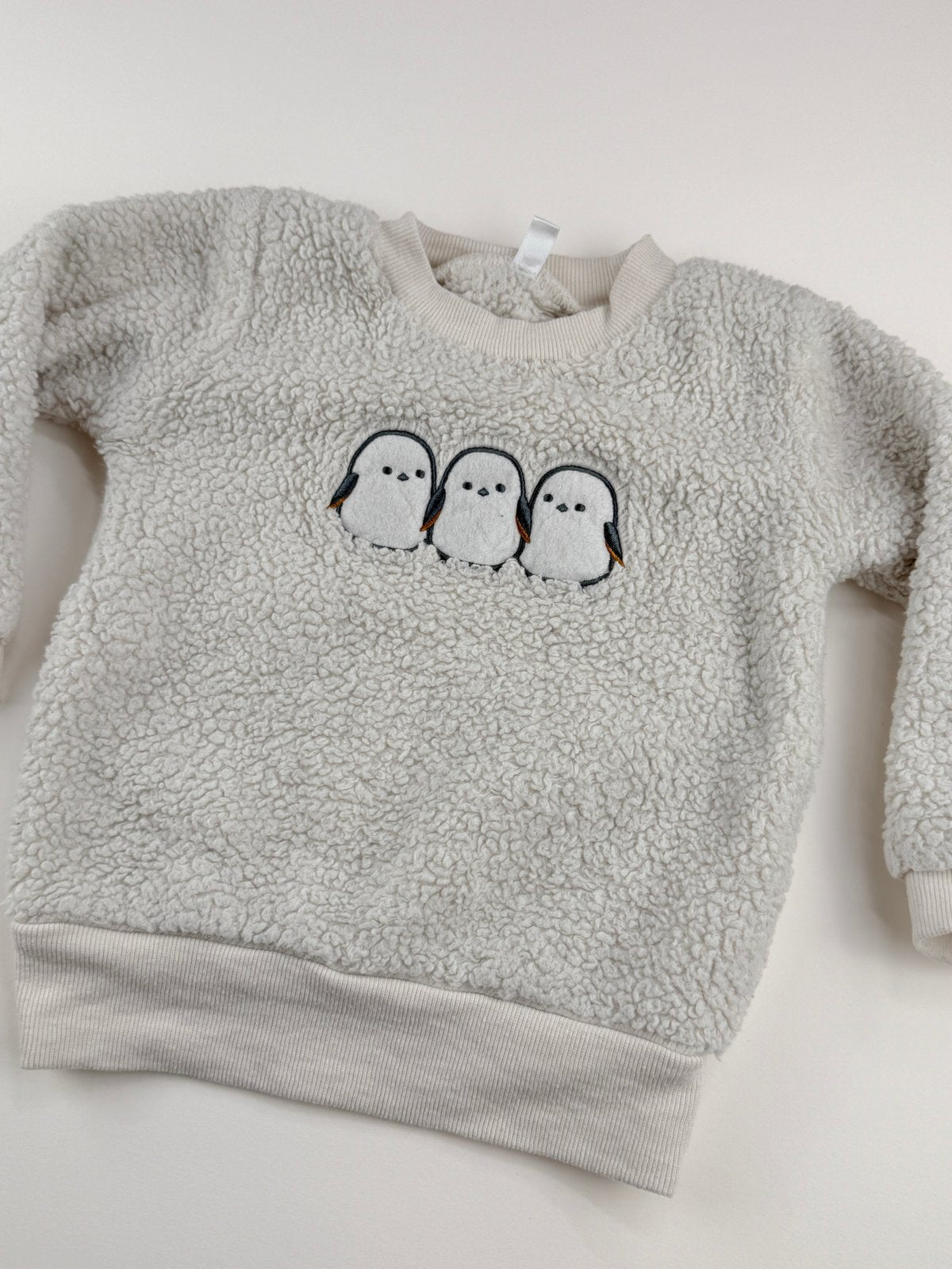 ELFINDOLL Penguin Sherpa Sweatshirt Size 2T