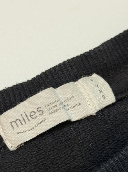 Miles The Label Grid Print Sweatshirt Size 4