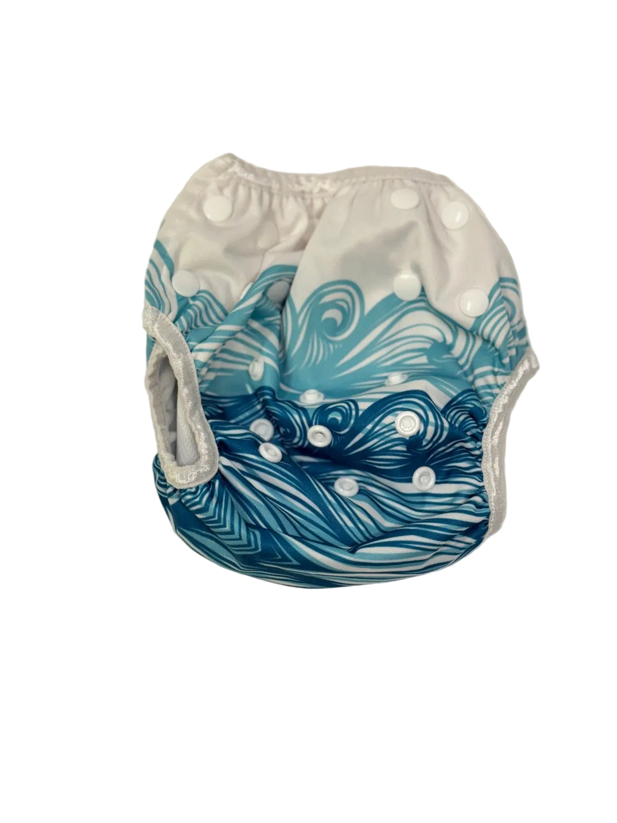 Unknown Ocean Waves Cloth Diaper One Size 8-36lbs