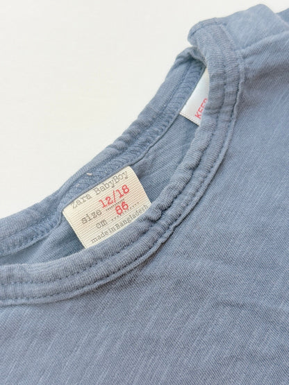 Zara BabyBoy Blue T-Shirt 12-18m