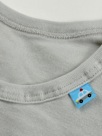 Gray Police Car Long Sleeve T-Shirt Size 12-18M