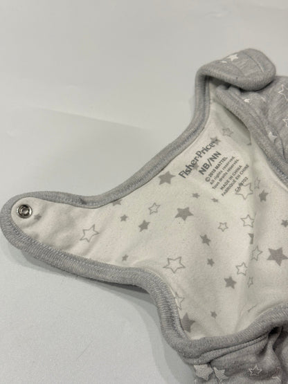 Fisher-Price Gray Stars Sleep Sack NB
