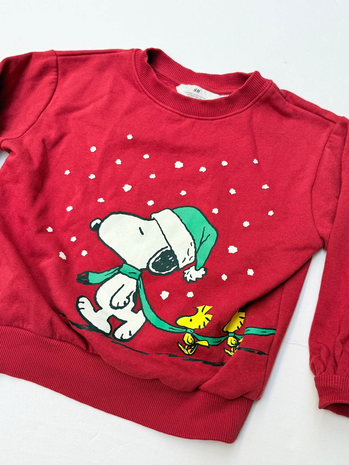 H&M Peanuts Snoopy Christmas Sweatshirt Size 5T/6