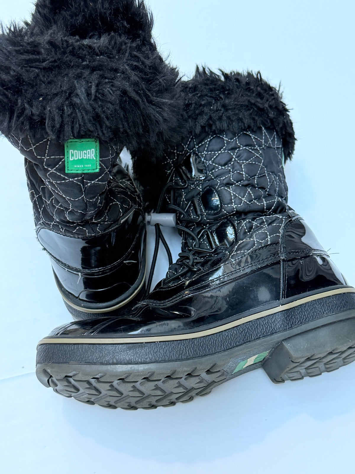 Cougar Andie Black Winter Boots Size 3M