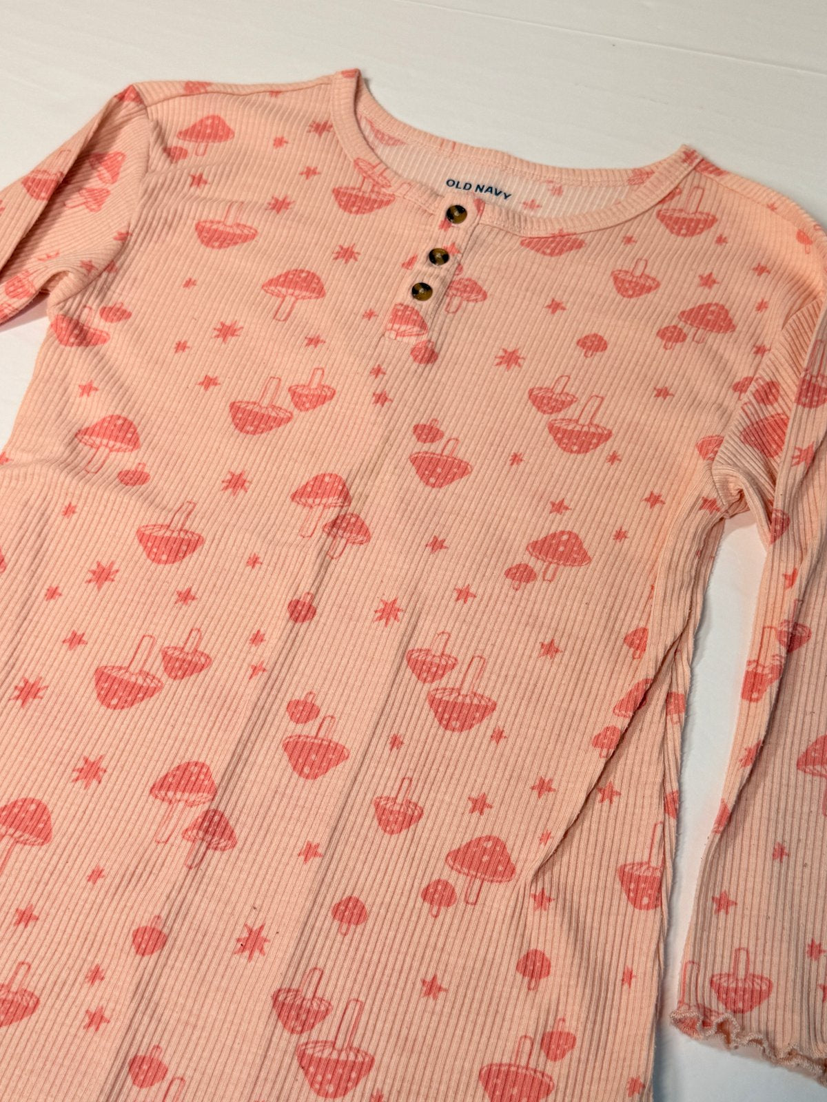 Old Navy Mushroom Print Ribbed Dress Size 8