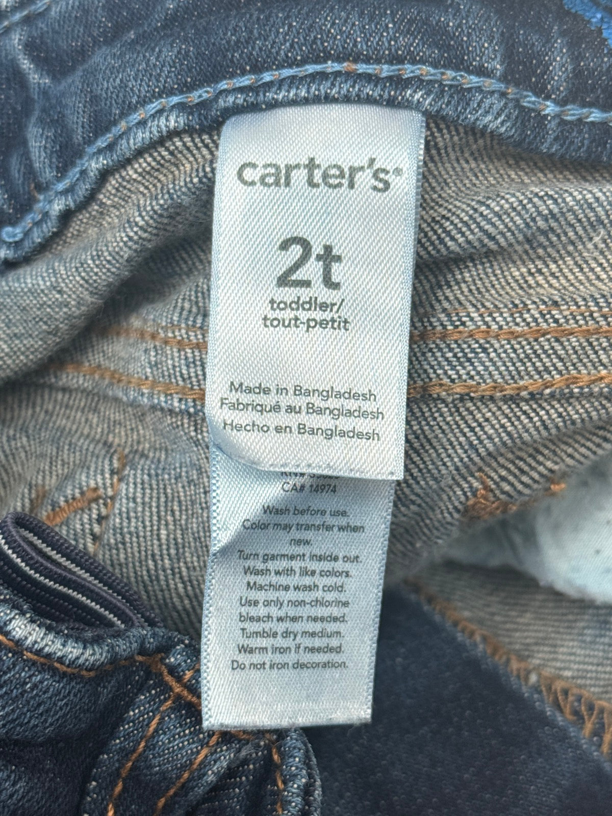Carter's Dark Wash Denim Jeans 2T