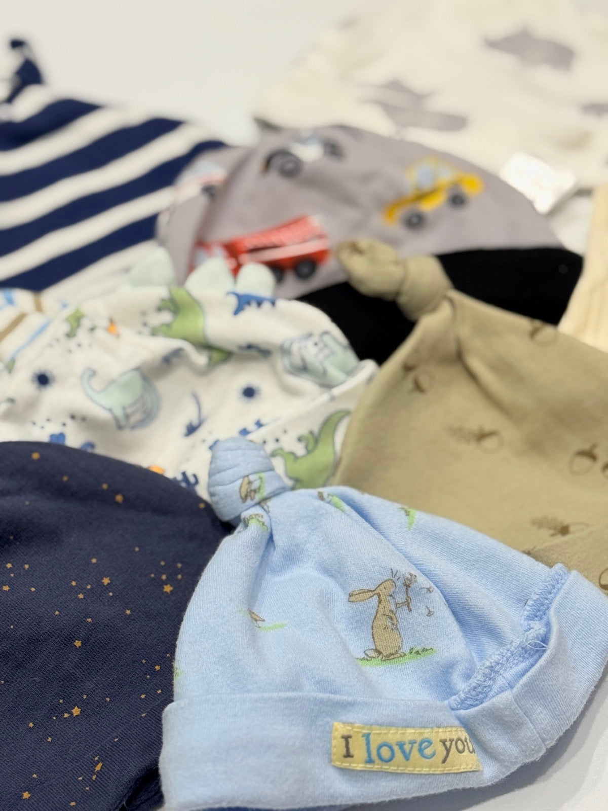 Carter's Baby Knot Hats 9-Piece Bundle 0-6m