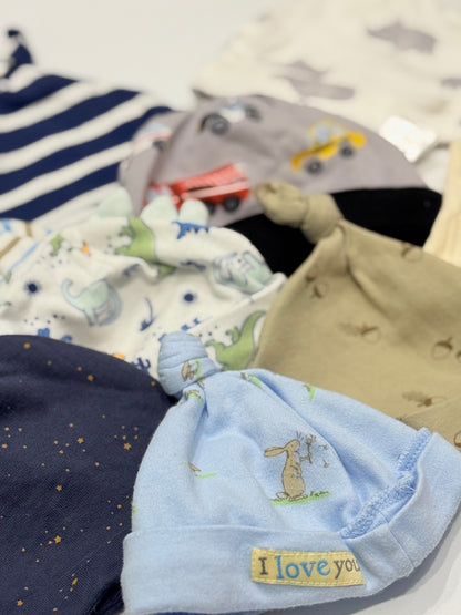 Carter's Baby Knot Hats 9-Piece Bundle 0-6m