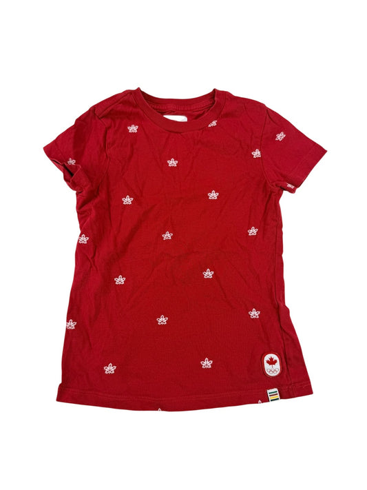 Canadian Olympic Team Maple Leaf Red T-Shirt Size 3-4