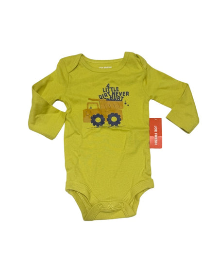 NWT - Joe Fresh Dump Truck Bodysuit 0-3M