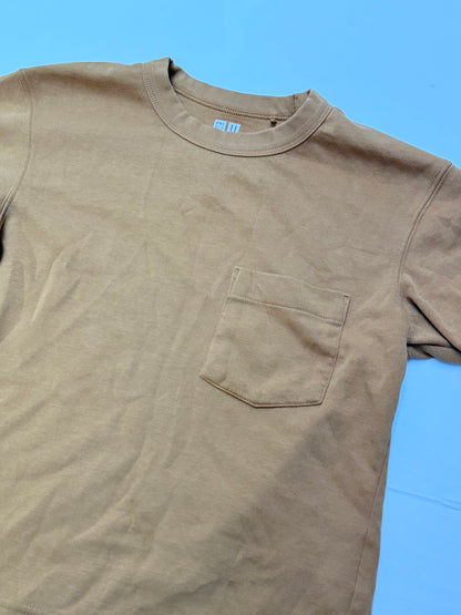 Uniqlo Mustard Pocket T-Shirt 7-8