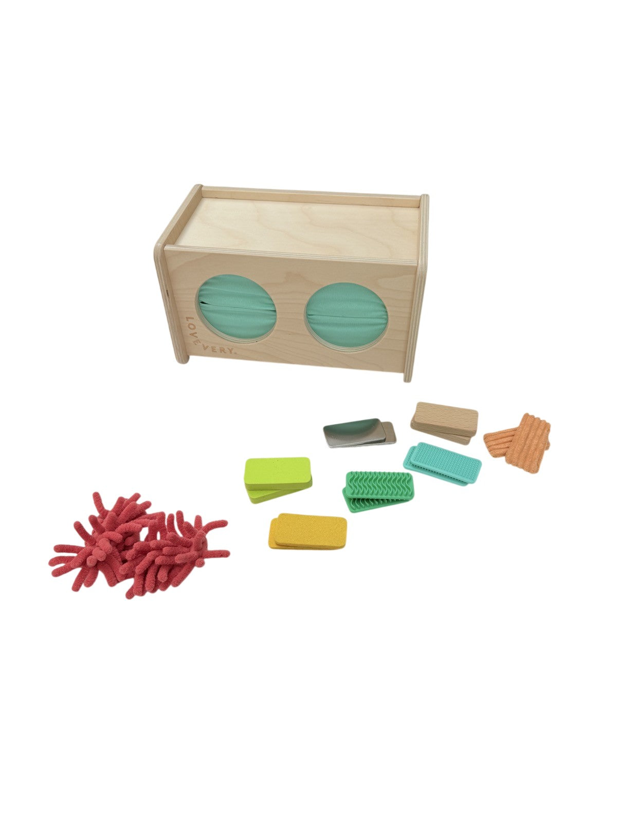 Lovevery Large Feely Box Texture Tiles Sensory Set