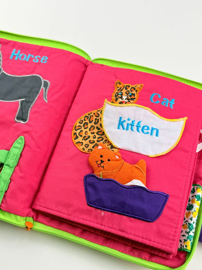Farm Soft Fabric Activity Book with Handle