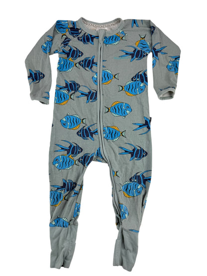 Bonds Wondersuit Fish Print Sleeper 12-18M
